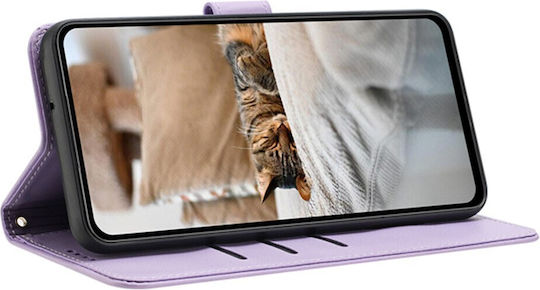 No Cat No Life Wallet Purple (Oppo A80 5G)