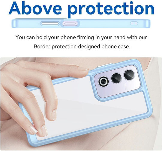 Acrylic Back Cover Πλαστικό / Σιλικόνης Γαλάζιο (Oppo A80 5G)