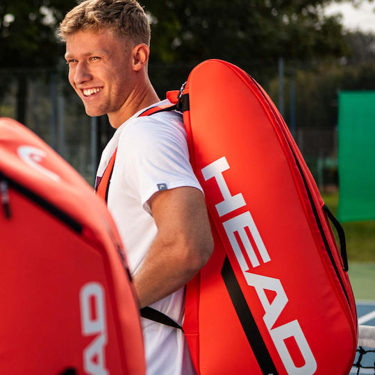 Head Team Racquet Τσάντα Ώμου / Χειρός Τένις 15 Ρακετών Πορτοκαλί