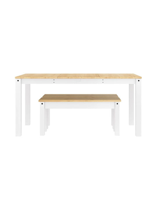 Esszimmermöbel-Set 3 Stück 160x80cm