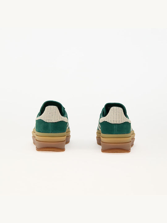 Bold Flatforms Sneakers Collegiate Green / Wonder White / Gold Metallic