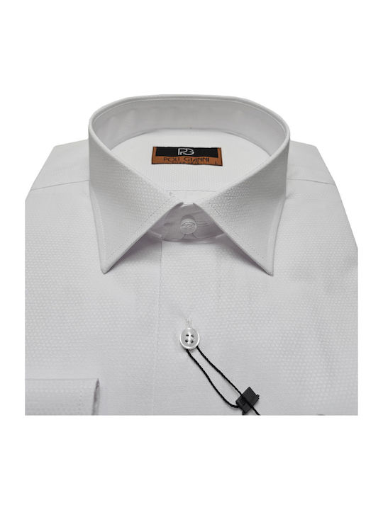 Langärmlig Hemd White