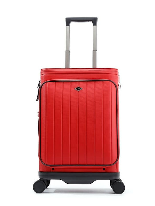 Bange Premium Collection Laptop Cabin Suitcase Fabric Red with 4 Wheels Height 56cm