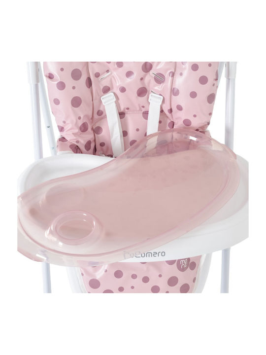 Moni Cocomero Foldable Baby Highchair with Adjustable Height Pink