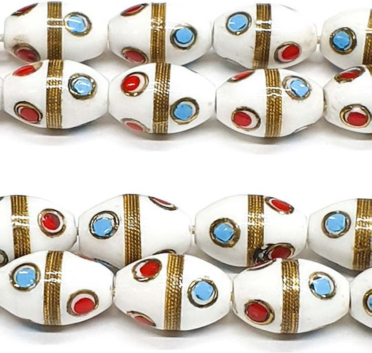 Roloi Komboloi Camel Bone Worry Beads Multicolour 30cm