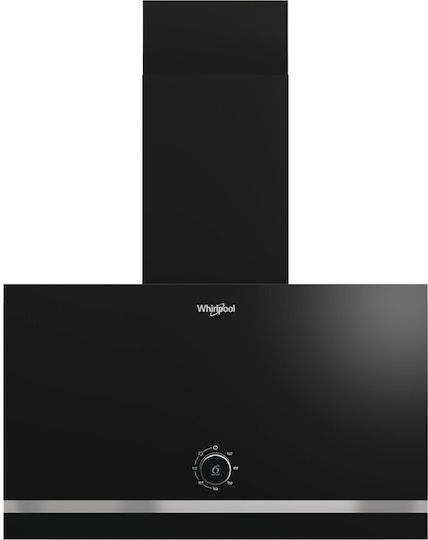 Whirlpool Chimney Vent Hood 60cm Black