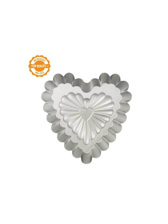 Decora Φόρμα Ζαχαροπλαστικής για Κέικ Στρογγυλή από Ανοξείδωτο Ατσάλι 24x24x5εκ.