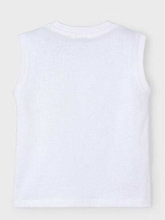 Kids' Shirt Sleeveless White Surf Boards
