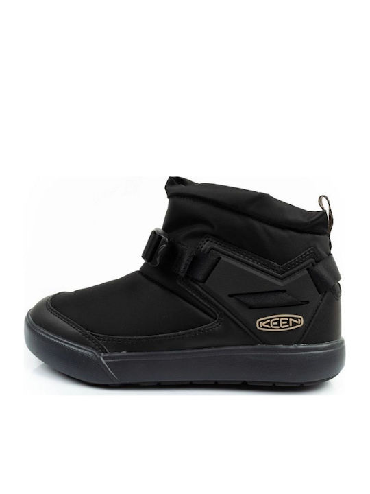 Leather Snow Boots with Rubber Black