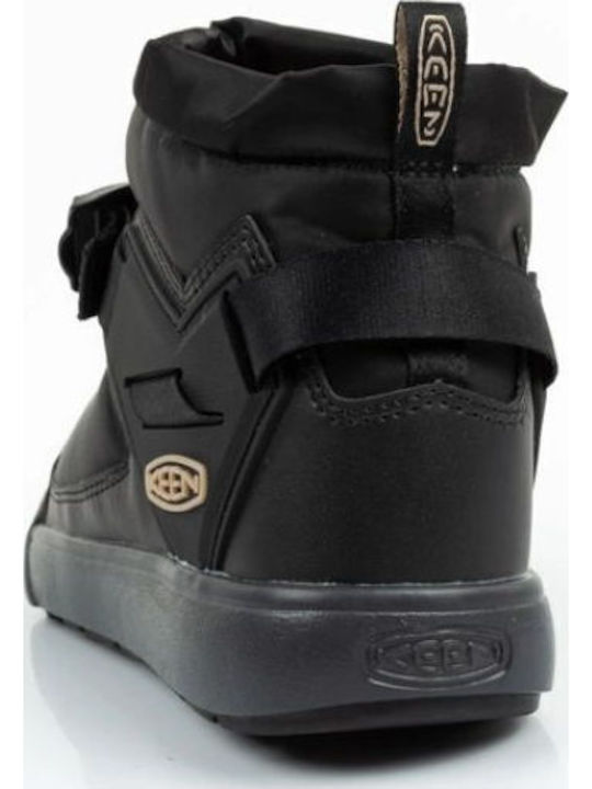 Leather Snow Boots with Rubber Black