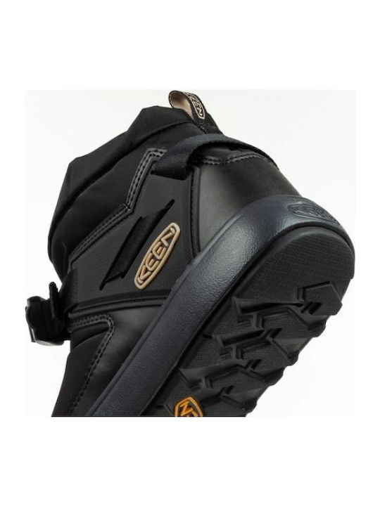 Leather Snow Boots with Rubber Black