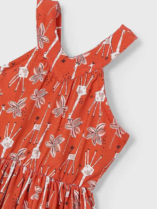 Children's Dress Sleeveless Orange