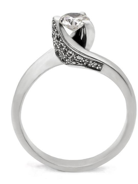 Savvas Design Einzelstein aus Weißgold 18K