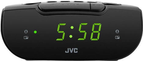 Jvc Настолен Часовник Ra-e111b Черен Ra-e111b