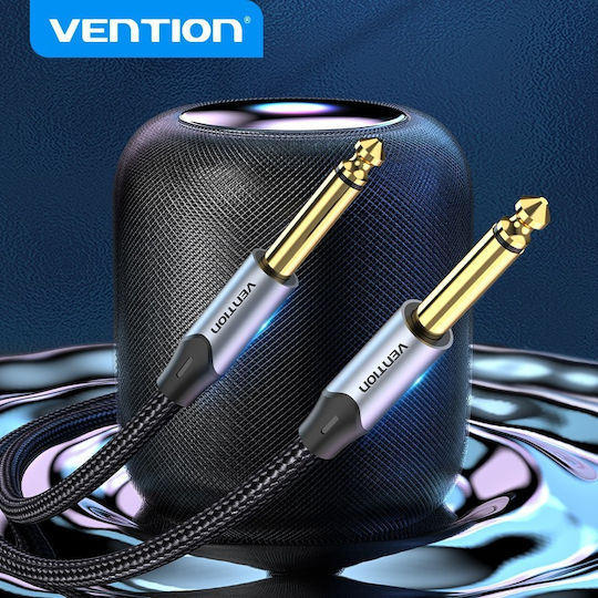 Vention Cable 6.3mm Male - 6.3mm Male 10m Gray BASHL