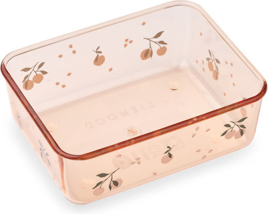 Liewood Ako Plastic Kids' Food Container 0.3 Litre Orange 13 x 10 x 4.5 cm