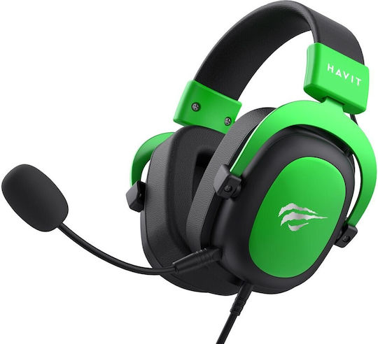 Havit H2002D Over Ear Gaming Headset with Connection 3.5mm Green