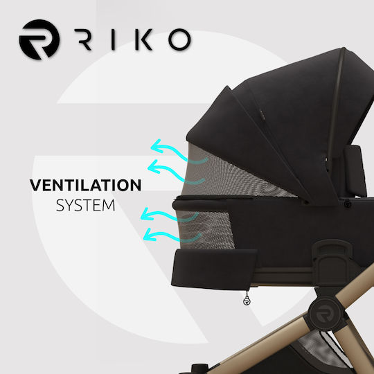 Riko Cava Adjustable 2 in 1 Baby Stroller Sage C12 9.2kg