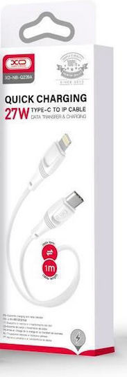 XO NBQ231A Редовна USB-C към Lightning кабел 27W Бял 1м (XO-NBQ231A-WH)
