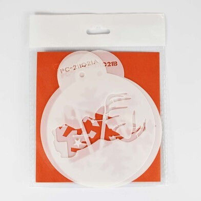 Christmas Set 1 3 Elegant Stencils 7cm