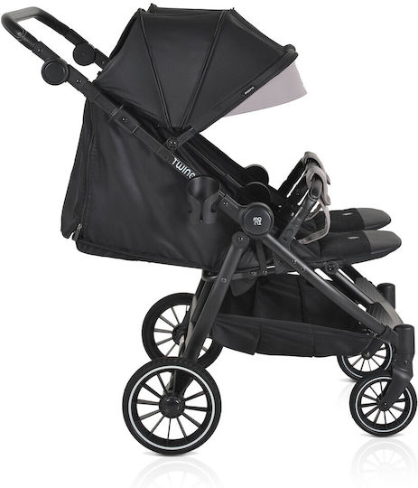 Moni TwinGo Double Stroller Suitable for Newborn Onyx 15.2kg
