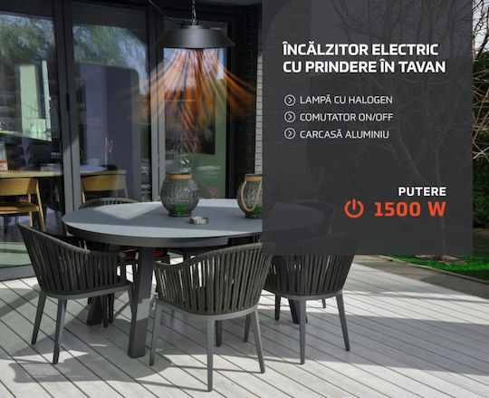 Heinner Quartz Ceiling-Mounted Heater 1500W