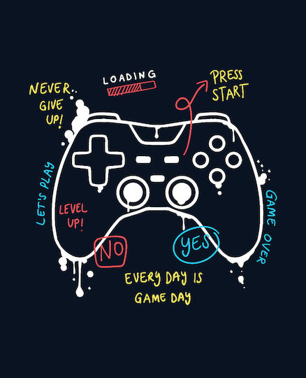 Gaming Gamepad Pillowcase Linen-45x45cm Square