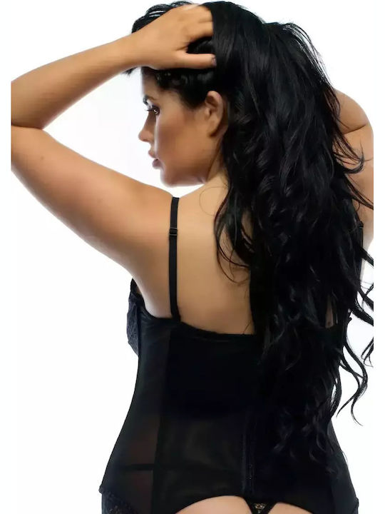 Black Plus Size Bustier