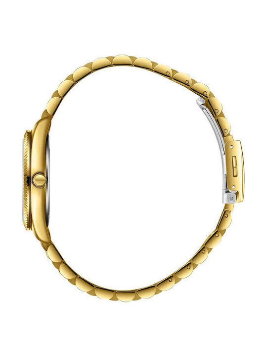 Lee Cooper Damen Uhr mit Gold Metallarmband