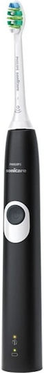 Philips Sonicare ProtectiveClean 4300 Elektrische Zahnbürste mit Drucksensor und Reisetasche Schwarz