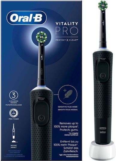 Oral-B Vitality Pro Protect X Clean Water Flosser με Θήκη Ταξιδίου Μαύρο
