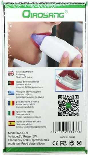 QA-CS9 Ultrasonic Ηλεκτρική Οδοντόβουρτσα Μπαταρίας Λευκή