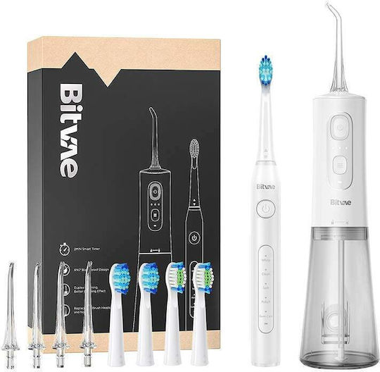 Bitvae Elektrische Zahnbürste mit Drucksensor Weiß