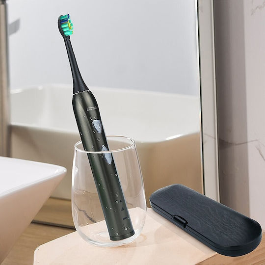 Media-Tech Sonic Waveclean Електрическа Четка за Зъби с Калъф за Пътуване Черен