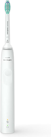Philips Sonicare 3100 Ηλεκτρική Οδοντόβουρτσα με Χρονομετρητή και Αισθητήρα Πίεσης 2τμχ White Διπλή Συσκευασία