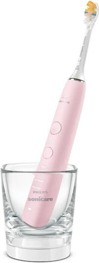 Philips Sonicare DiamondClean 9000 Electric Toothbrush with Timer and Travel Case Pink