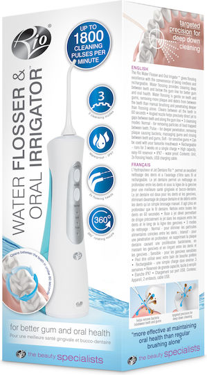 Rio Water Flosser and Oral Irrigator Αδιάβροχο Λευκό