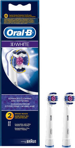 Oral-B 3D White Electric Toothbrush Replacement Heads 117995 2pcs