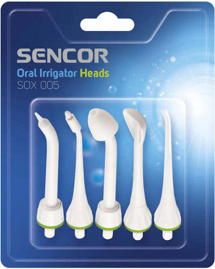 Sencor Oral Irrigator Heads SOX 005 Заместители на главите на електрическата четка за зъби Flosser SOX Κεφαλές 5бр