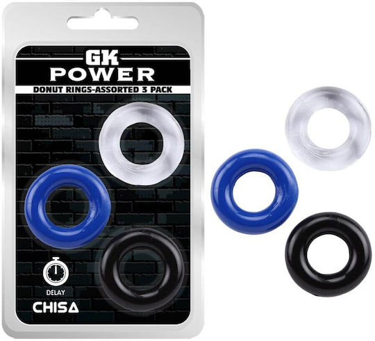 Chisa Novelties GK Power Donut Rings Сет Пръстени Петел 3бр