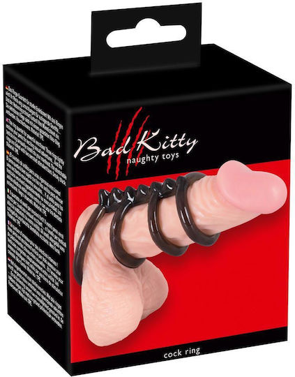 You2Toys Kitty Cockring Quartet Black