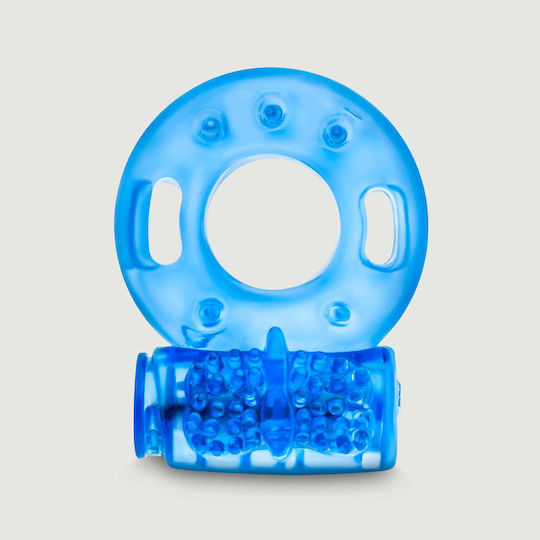 Blush Stay Hard Reusable Cock Ring Vibrating Cock Ring Schwanz Blue