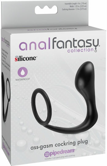 Pipedream Anal Fantasy Collection Ass-Gasm Inel Cock Silicon cu Ineluri pentru penis Negru PD4623-23