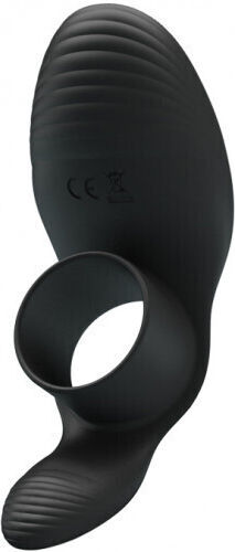 Pretty Love Vibration Penis Sleeve Cock Ring 7 Functions Black