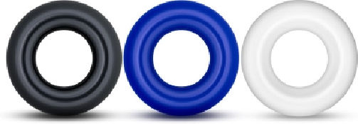 Blush Stay Hard Donut Cock Rings 3-Pack