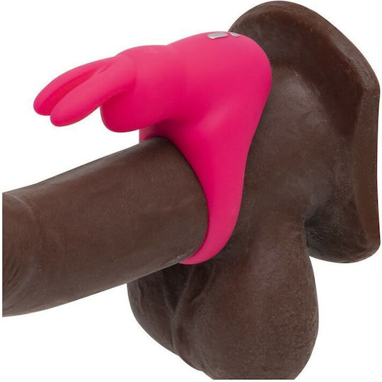 Happy Rabbit Cock Ring Δονούμενο Δαχτυλίδι Πέους Σιλικόνης Pink