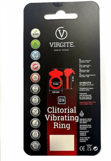 Virgite Vibrant Inel Cock Silicon Albastru 92066