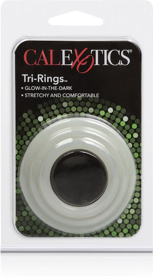 Calexotics Tri Cock Rings Сет Пръстени Петел Бели 3бр