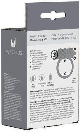 Me You Us Classic Smoke Vibrating Ring Μαύρο