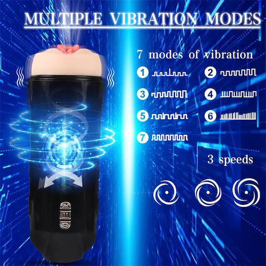 Shequ Masturbator Vagina με Δόνηση SQ-MA70059
